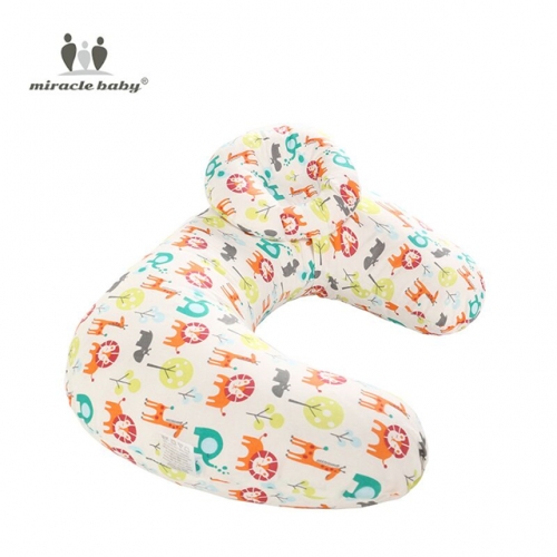 Miracle Baby Coussin d'allaitement et positionneur d'allaitement pour bébé en forme de U lavable en machine et soutien de bébé Positionneur de tête bo