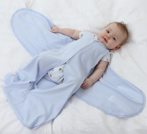 Miracle Baby Gigoteuse d'Emmaillotage Couverture pour Bébé Naissance en 100% Coton Sac de Couchage pour Nouveau-Né Unisex