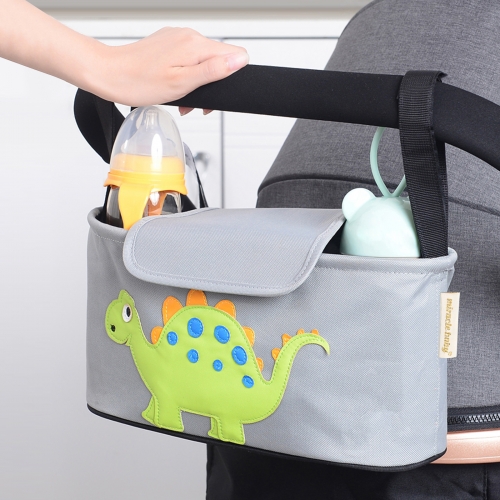 Miracle Baby® Sac de rangement pour poussette - Sac à Langer Organisateur Poussette Landau- Grande capacité Avec 2 porte-gobelets